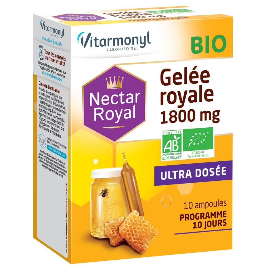 Nectar Royal Gelee Royale Bio 1800 Mg 10 Ampoules