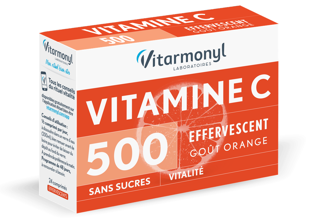 Vitarmonyl Vitamin C 500 Mg  24 Effervescents