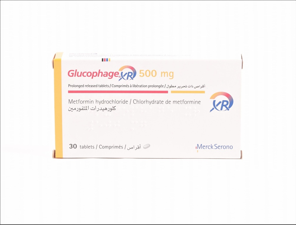 GLUCOPHAGE XR 500MG 30.TABLETS