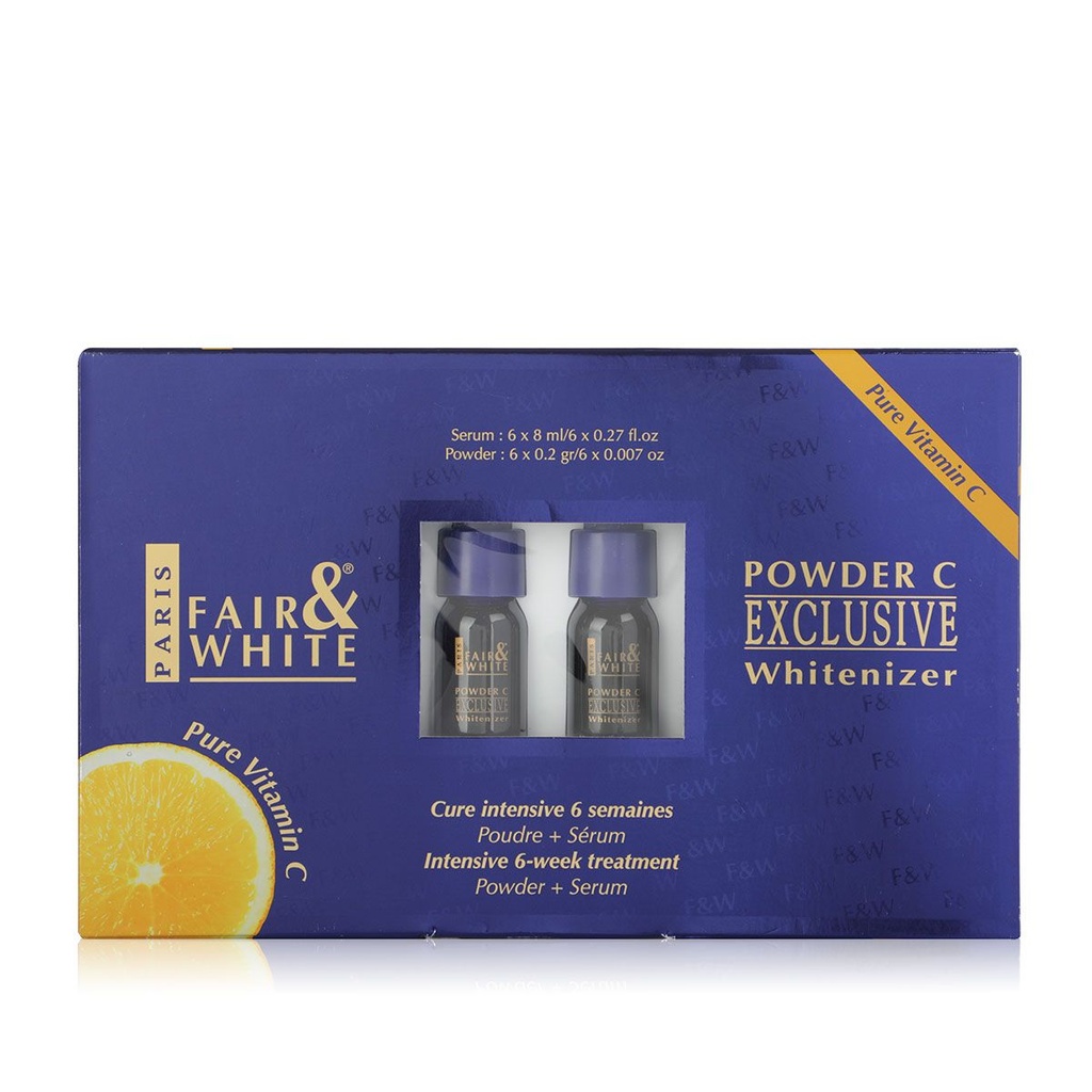 Fair and White Pure Vitamin-C Powder+Serum 6X8ML