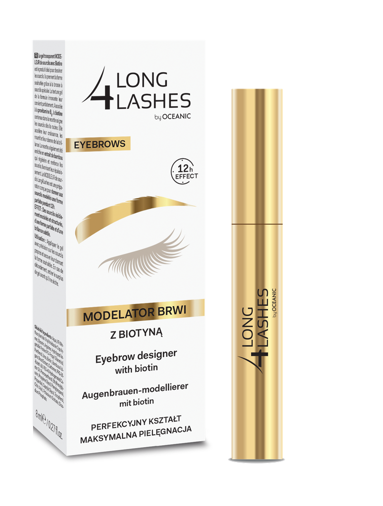 LONG 4 LASHES EYE BROWS DESIGNER WITH BIOTION 8 ML