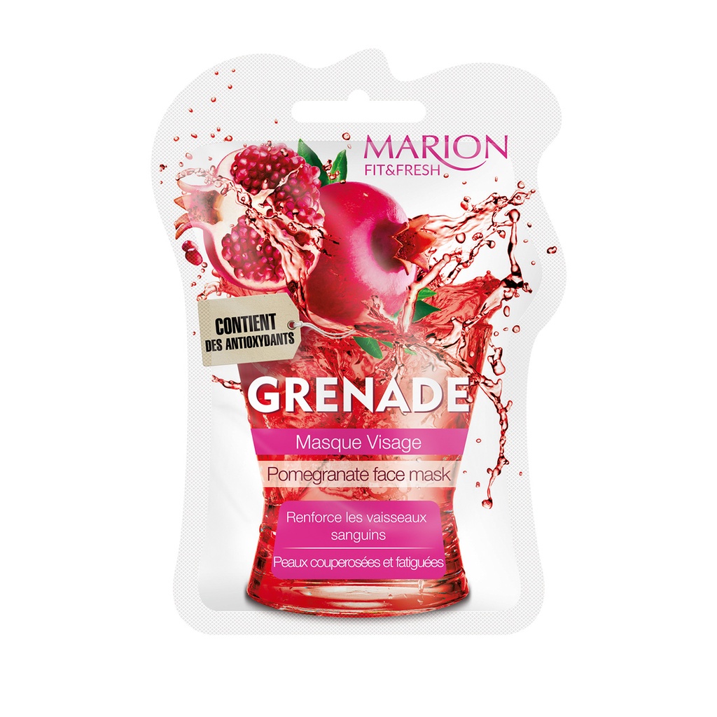 MARION- FIT&amp;FRESH POMEGRANATE FACE MASK