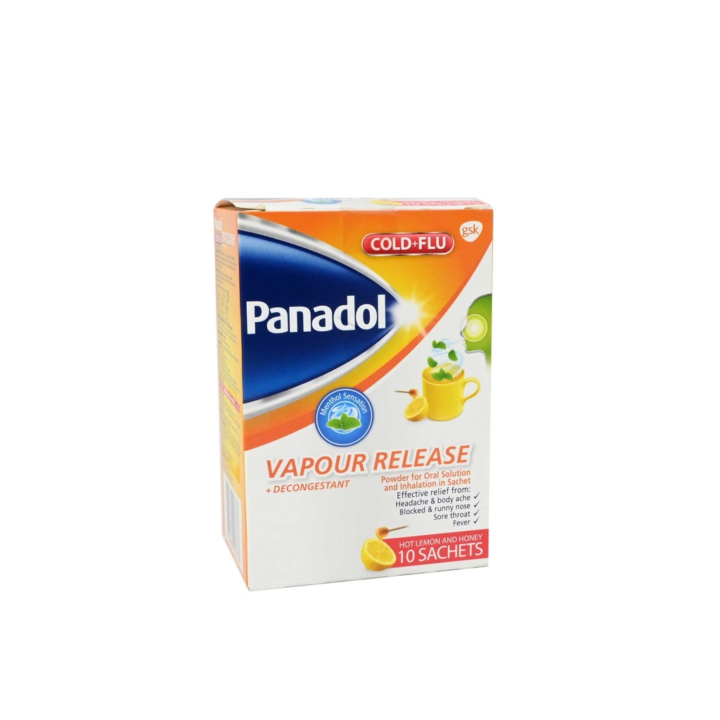 Panadol Vapour Release Honey&amp;Lemon Sachets10.Pcs