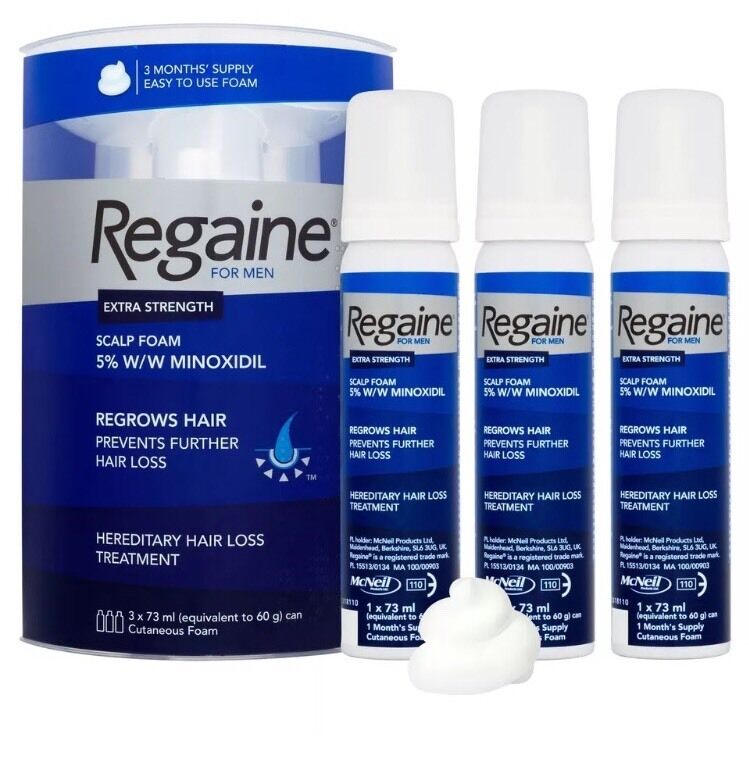 REGAINE FOR MEN 5%TRIPLE PACK FOAM 3X73ML