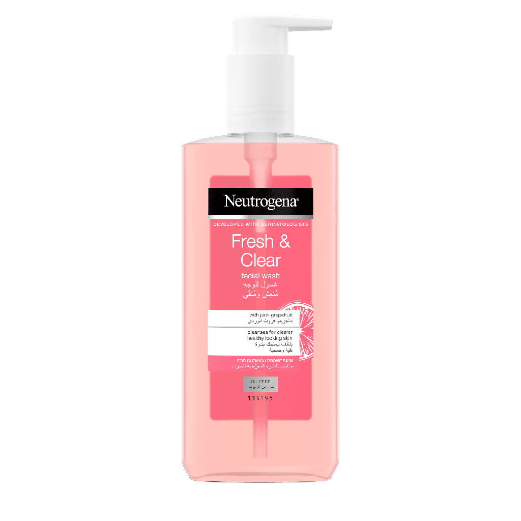 NEUTROGENA FRESH&amp;CLEAR GRAPEFRUIT FACIAL WASH GEL 200 ML