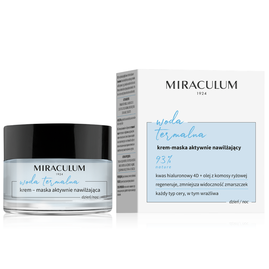 MIRACULUM THERMAL WATER ACTIVELY MOISTURIZING CREAM-MASK 93% NATURE ( DAY/NIGHT ) 50 ML