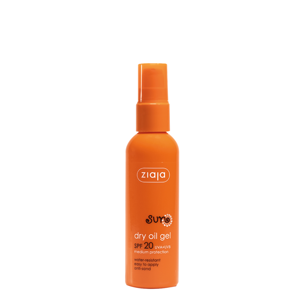 Ziaja Vegan Sun Dry Oil Gel SPF 20 UVA + UVB Medium Protection 90 ML