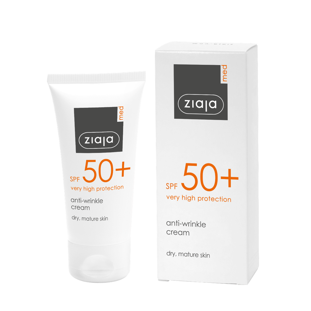 Ziaja MED SPF 50+ Very High Protection ( Anti-Wrinkle Cream  ) Dry,Mature Skin 50 ML