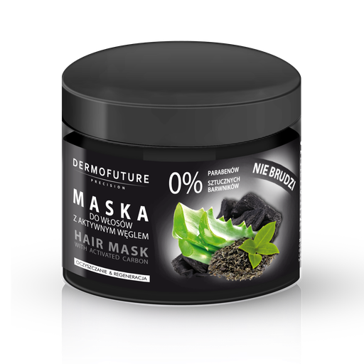 [G04798] DERMOFUTURE HAIR MASK WITH ACTIVATED CARBON 300 GM