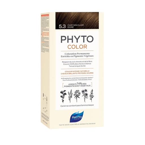 [G10484] PHYTO HAIR COLOUR LIGHT GOLDEN BROWN NO-5.3