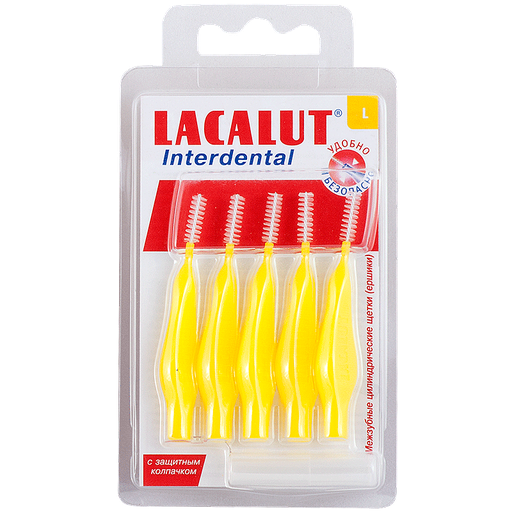 [G10537] LACALUT INTERDENTAL BRUSH -L (4.00MM/YELLOW)