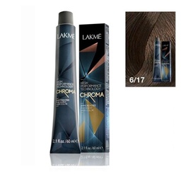 [G11314] LAKME CHROMA BLUE ASH DARKBLONDE HAIR COLOUR 6/17 60ML