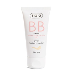 [G12476] Ziaja B B Cream Normal,Dry,Sensitive Skin SPF 15 Light Tone 50 ML