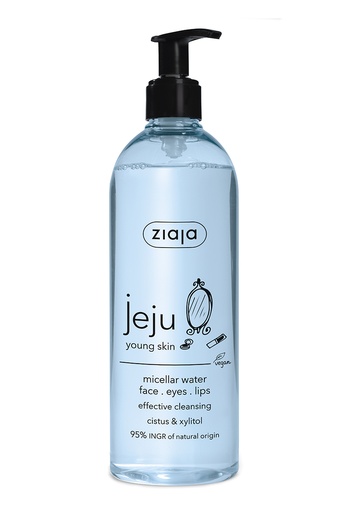 [G12498] Ziaja JEJU Micellar Water Face.Eyes.Lips Effective Cleansing 390 ML