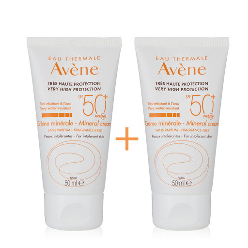 [G13784] AVENE MINERAL CREAM PROTECT SPF 50+ 50ML 1+1